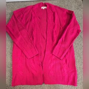 Carson Cable Knit Cardigan By Jess Lea Women's Size Medium